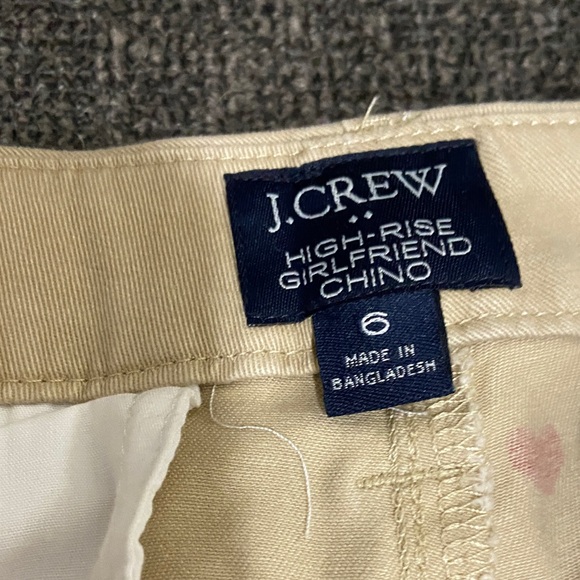 J. Crew Tan Chino Pants with Red Accents - Picture 2 of 3